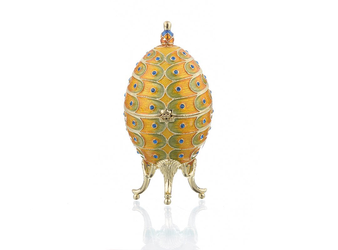 Keren Kopal Colorful Peacock Faberge Egg