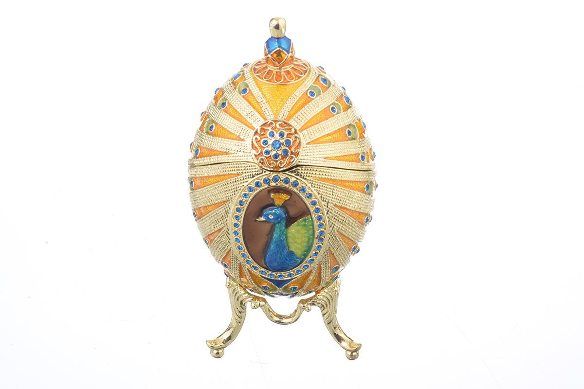 Keren Kopal Colorful Peacock Faberge Egg