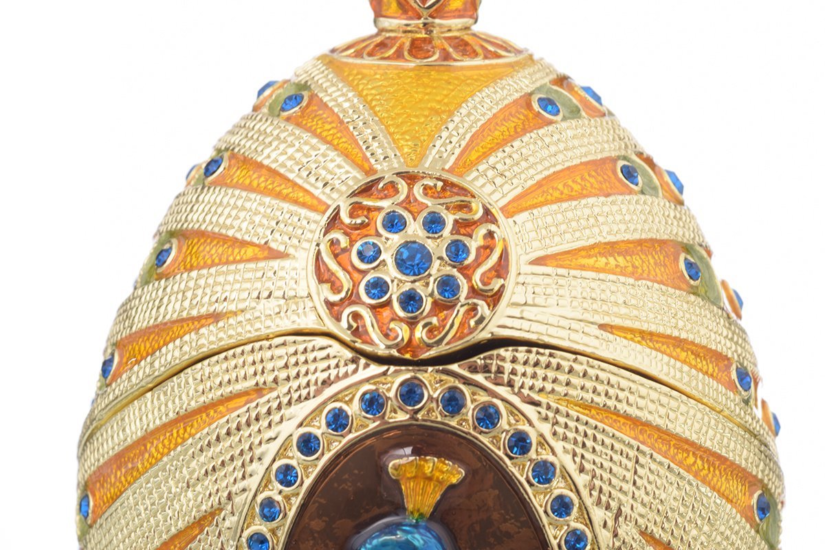 Keren Kopal Colorful Peacock Faberge Egg