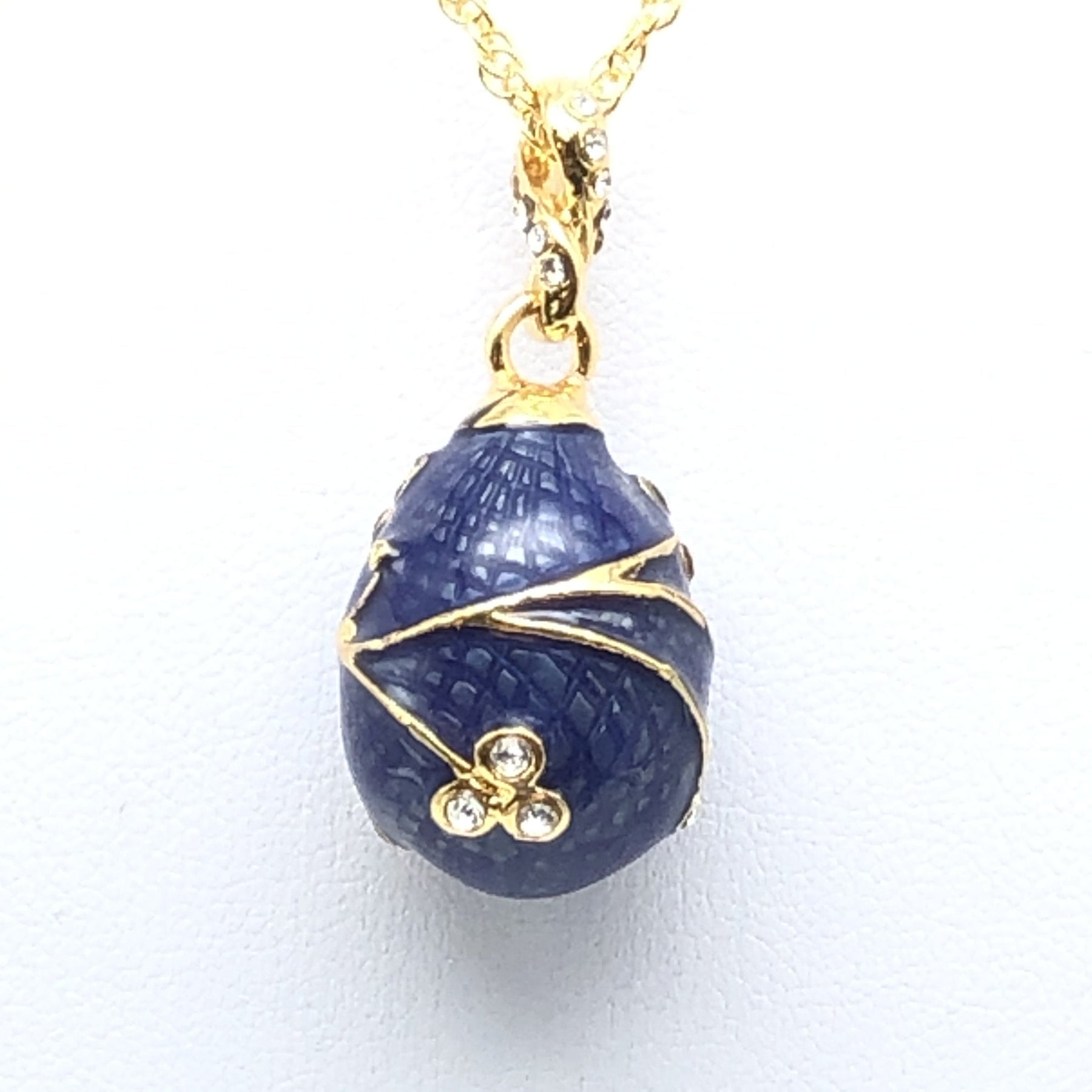 Keren Kopal Blue Egg Pendant Gold Necklace