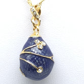 Keren Kopal Blue Egg Pendant Gold Necklace