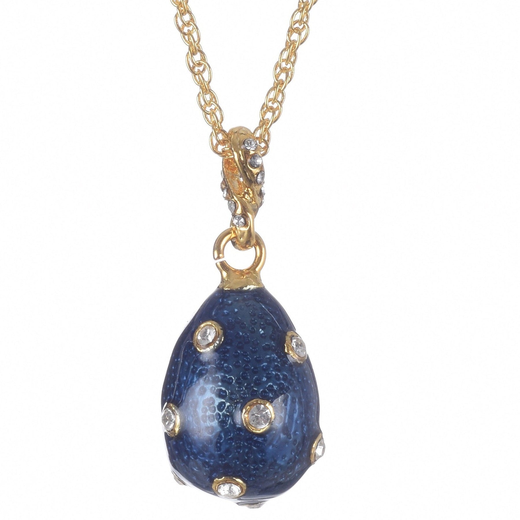 Keren Kopal Gold & Blue Egg Pendant Necklace