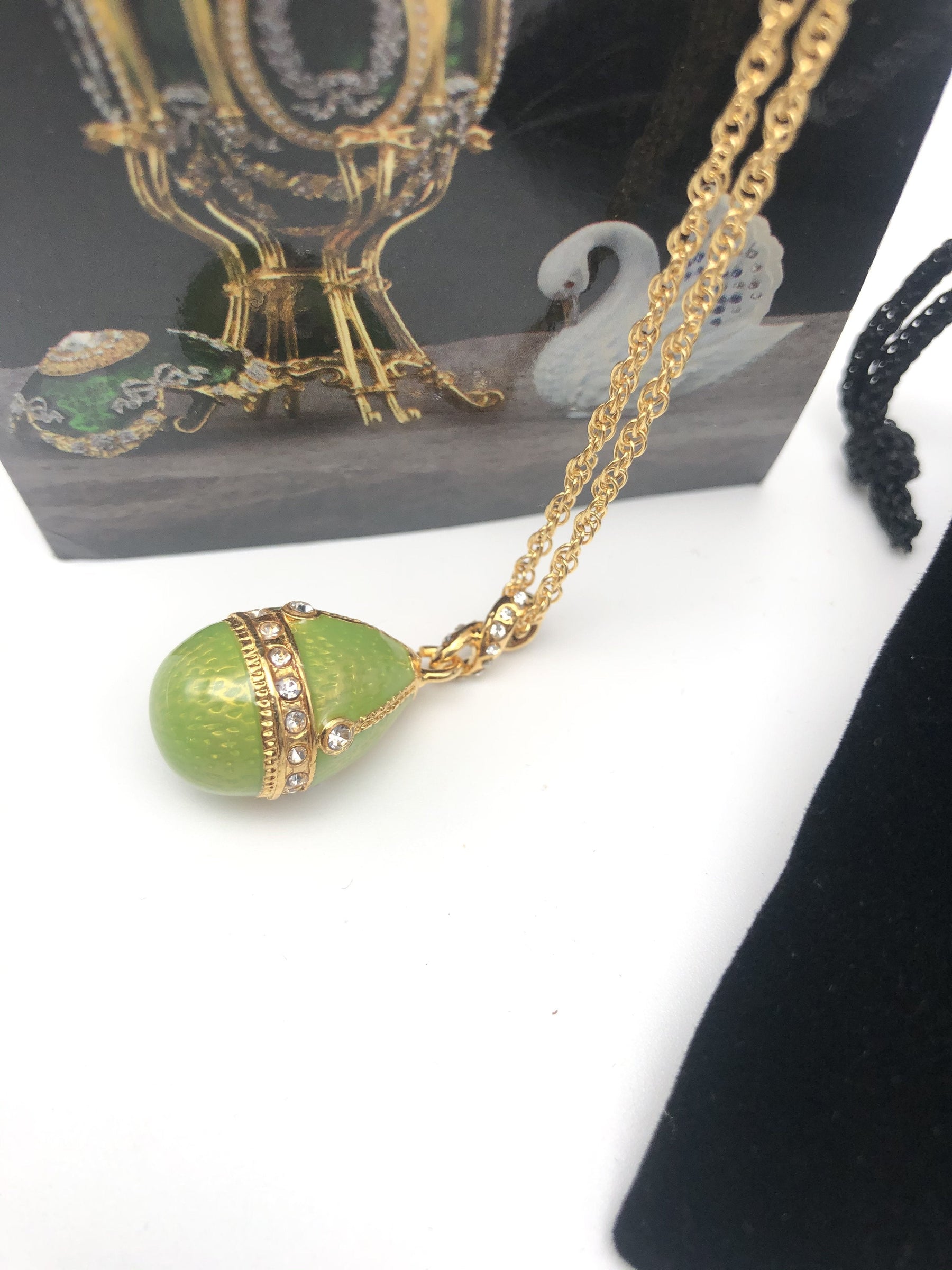 Keren Kopal Gold & Green Egg Pendant Gold Necklace