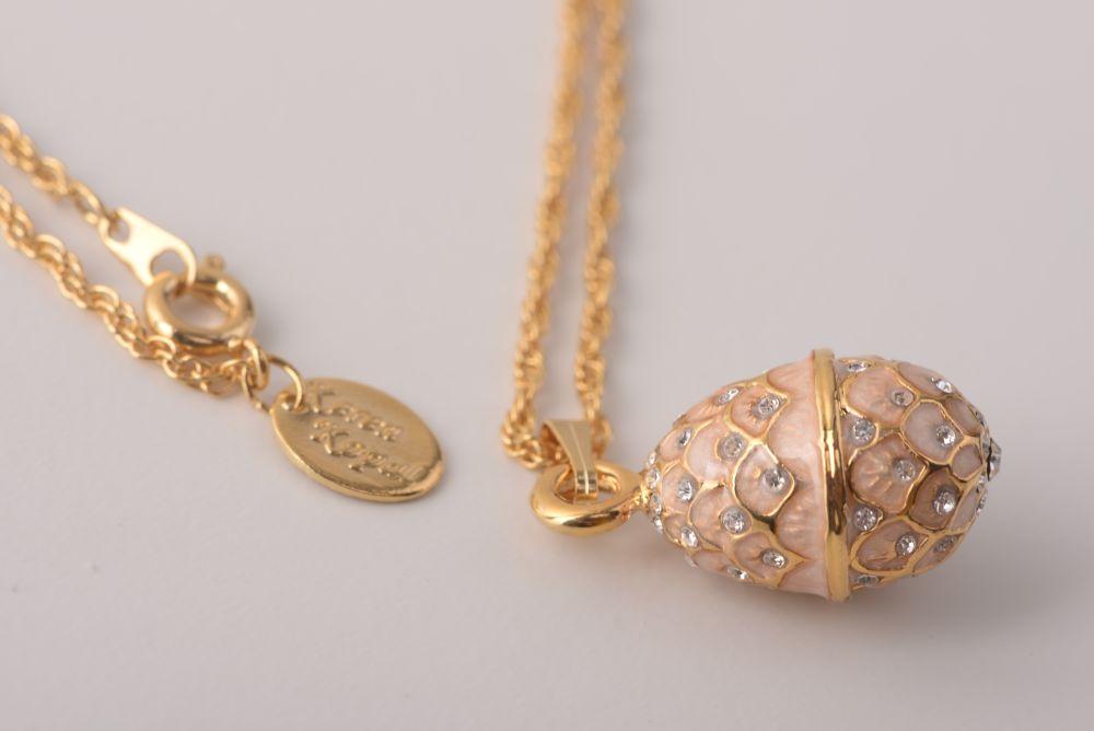 Keren Kopal Light Pink Egg Pendant Necklace