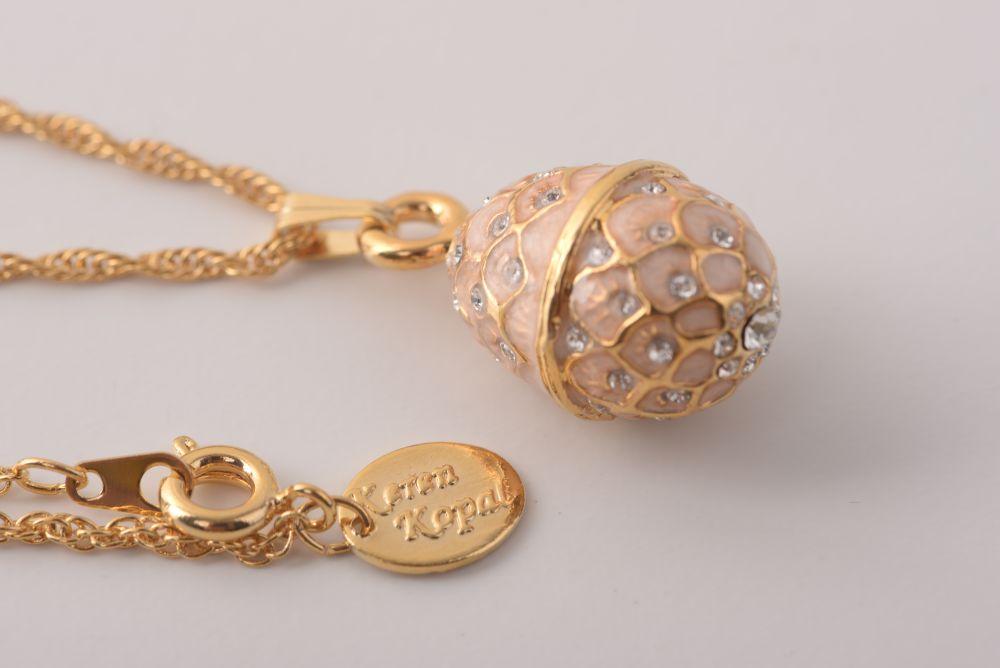 Keren Kopal Light Pink Egg Pendant Necklace