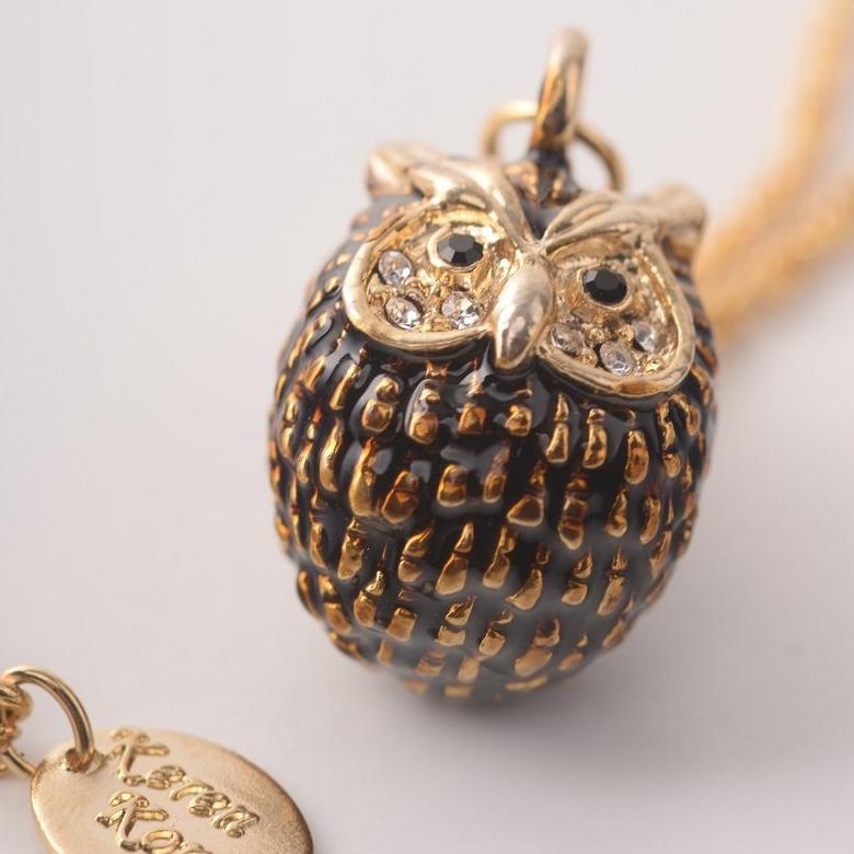 Keren Kopal Owl Charm Pendant Necklace