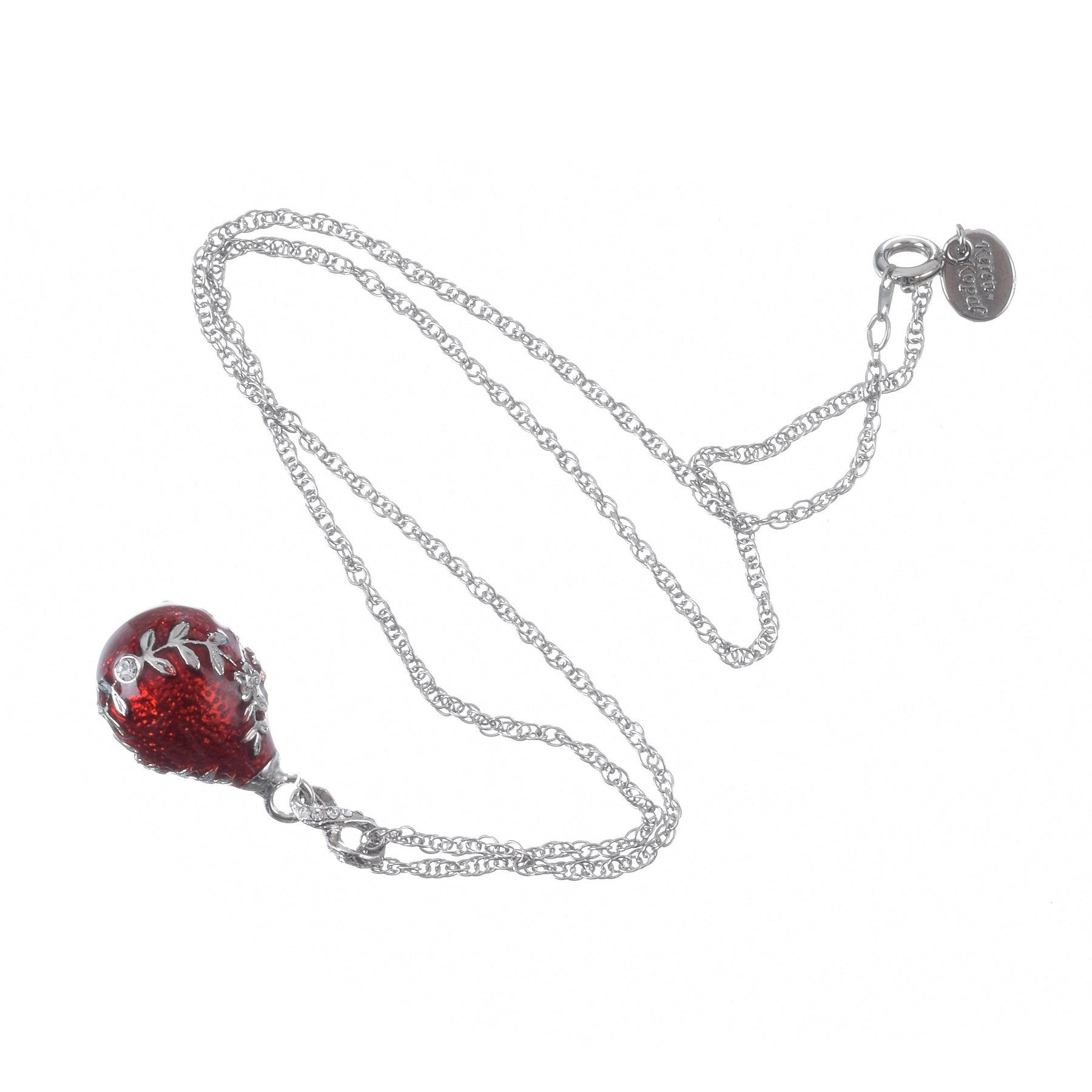 Keren Kopal Red Egg Pendant Necklace