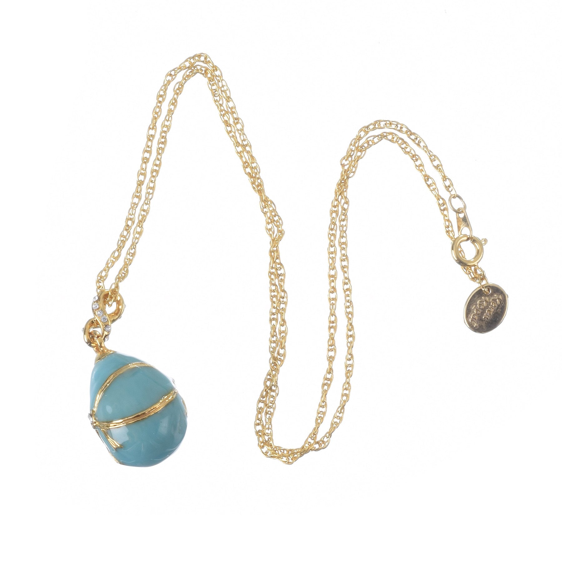 Keren Kopal Turquoise Egg Pendant Necklace