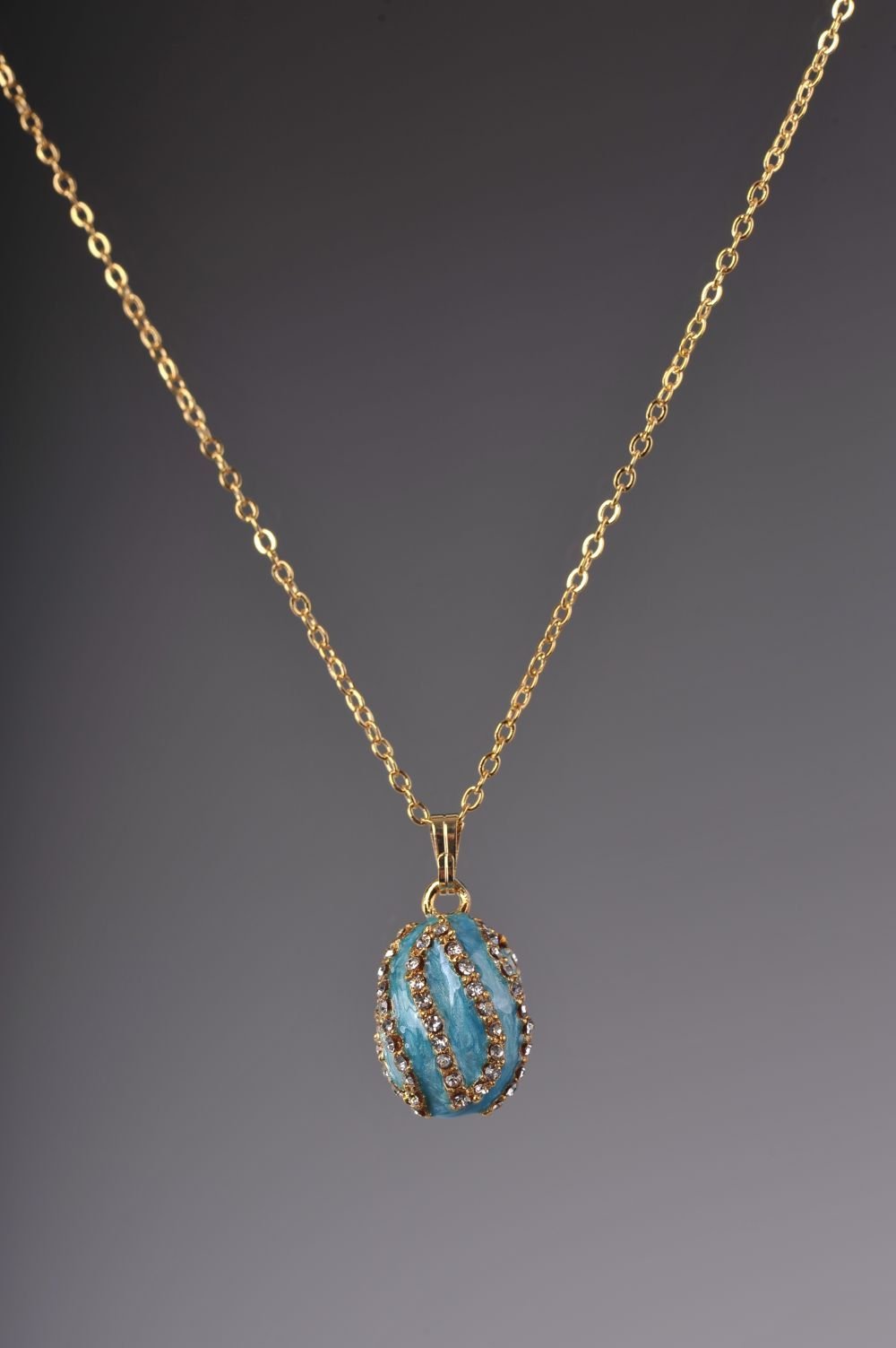 Keren Kopal Turquoise Spiral Pendant Necklace