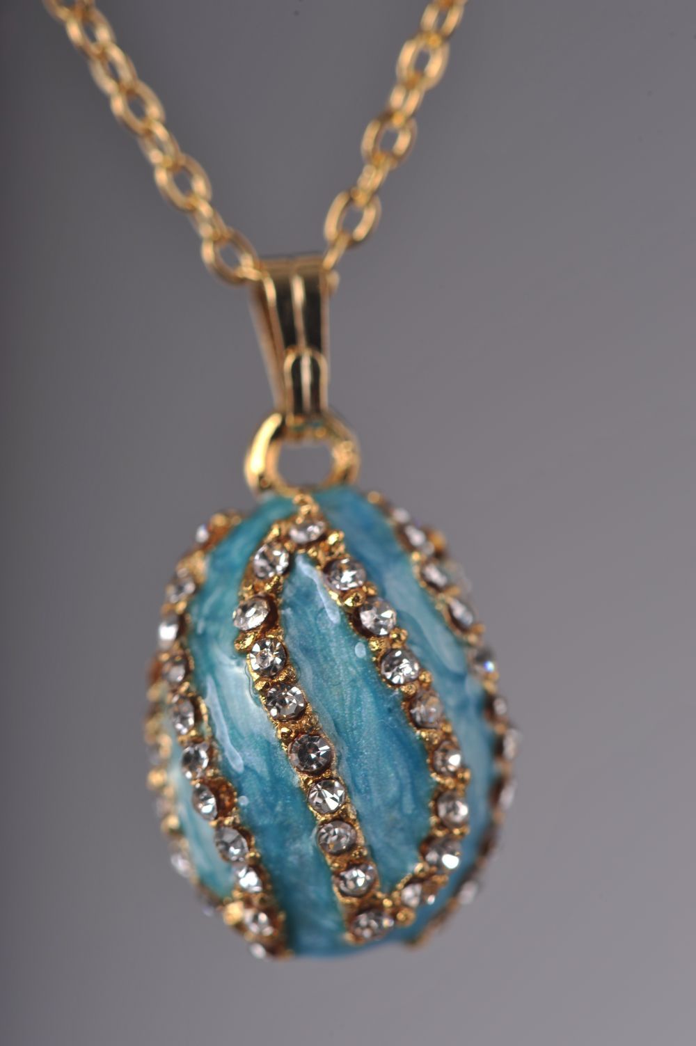 Keren Kopal Turquoise Spiral Pendant Necklace