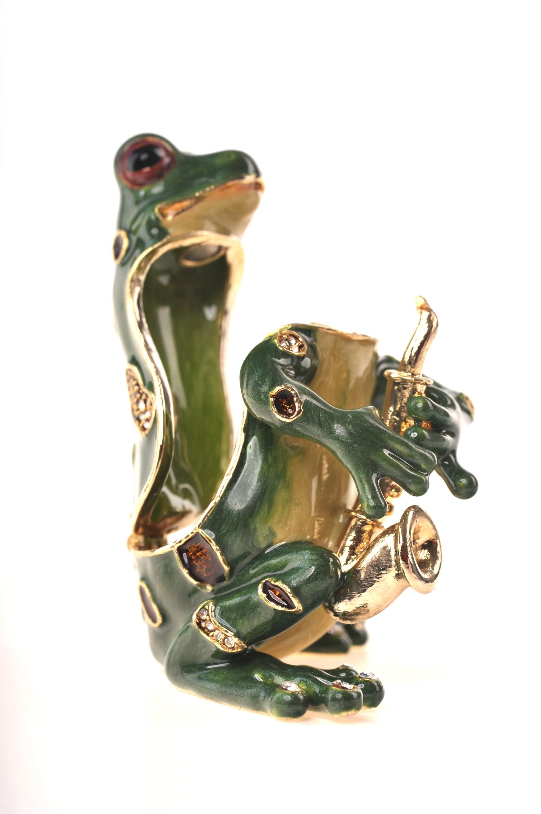 Keren Kopal Frog Playing the Saxophone