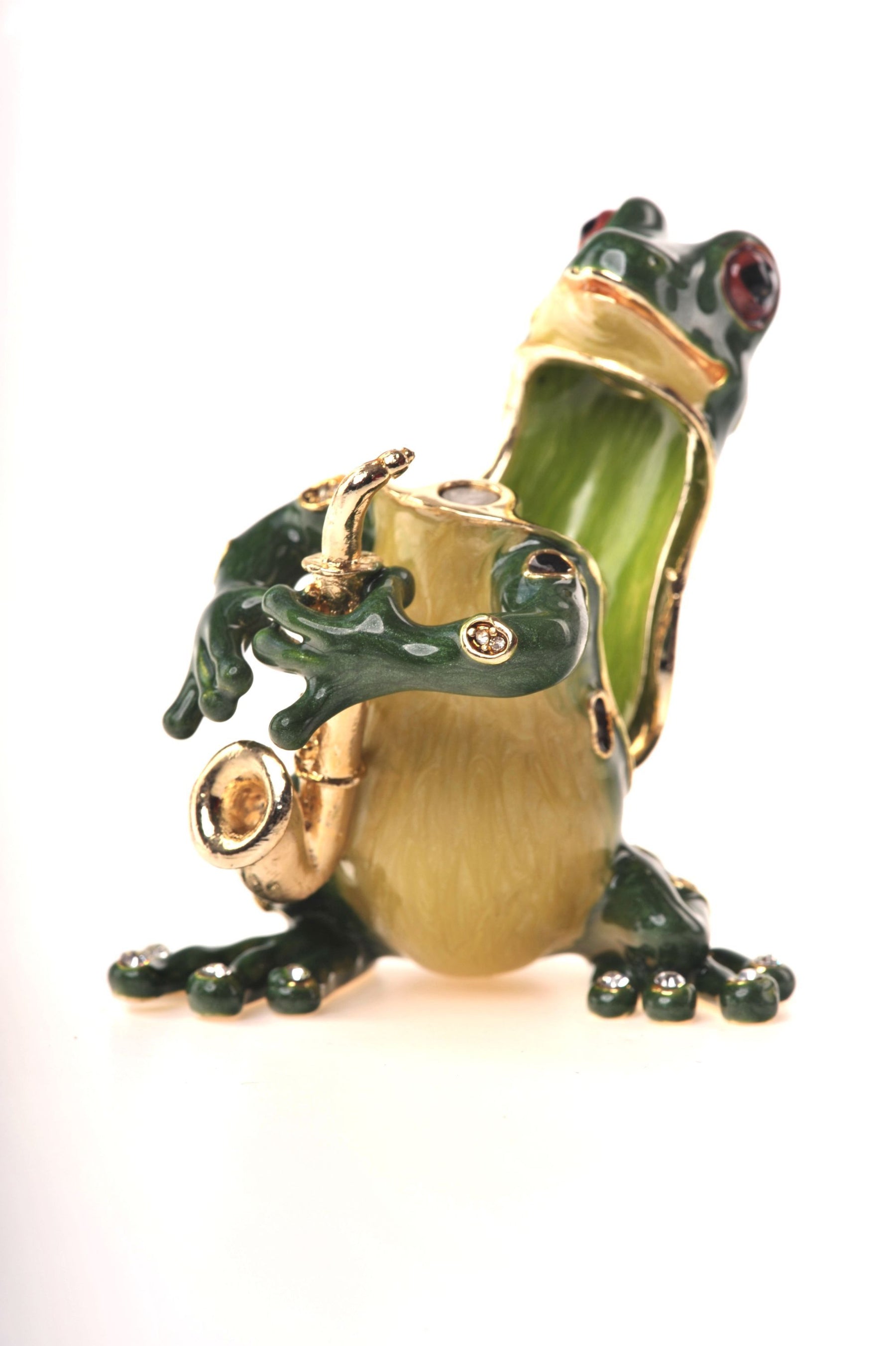 Keren Kopal Frog Playing the Saxophone
