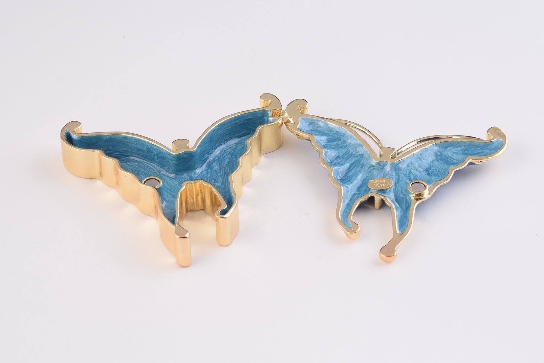 Keren Kopal Golden Blue Butterfly