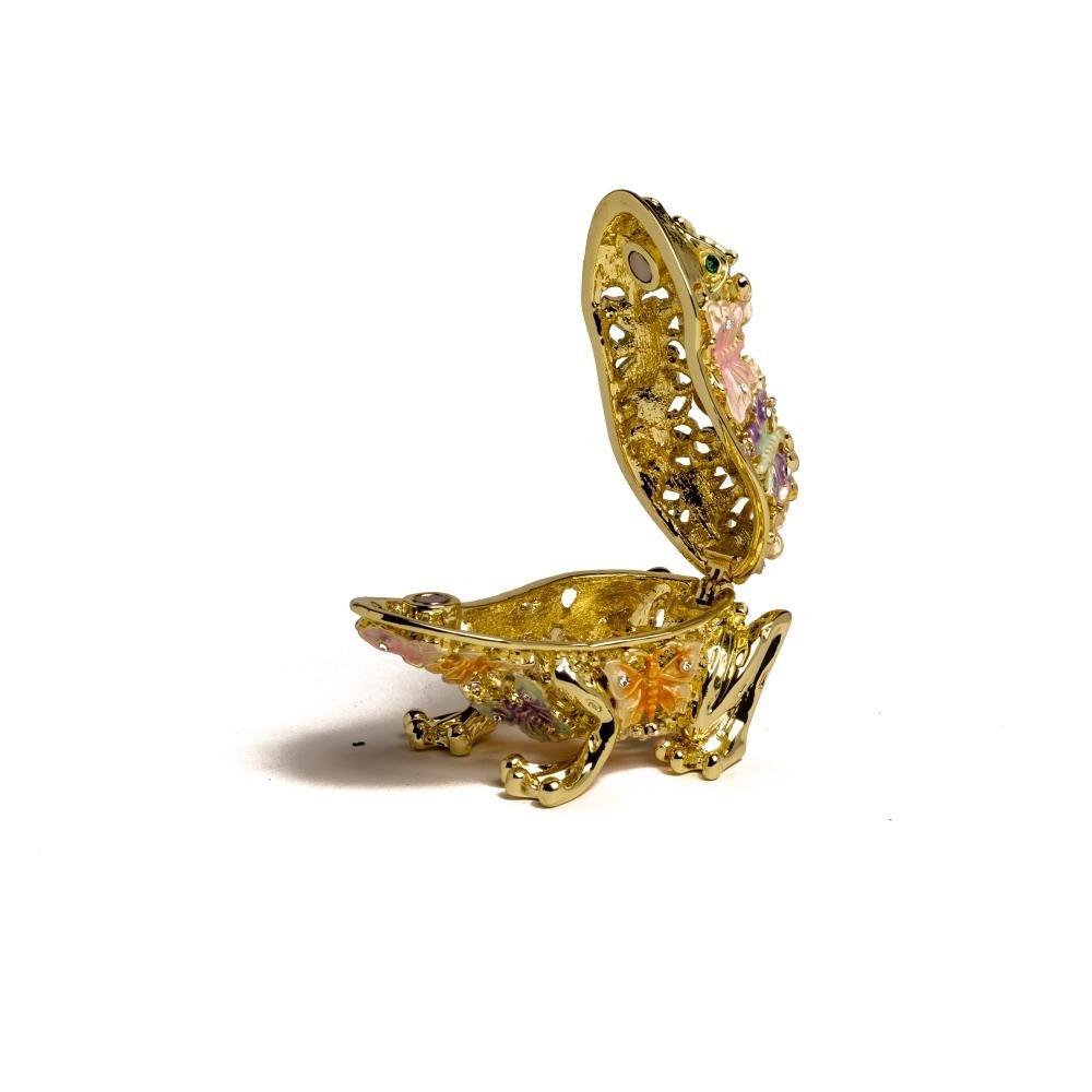 Keren Kopal Golden Frog Decorated with Butterflies