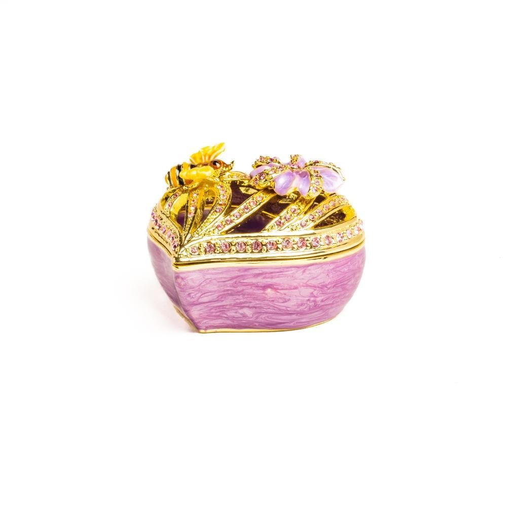 Keren Kopal Golden Purple Heart Decorative Box
