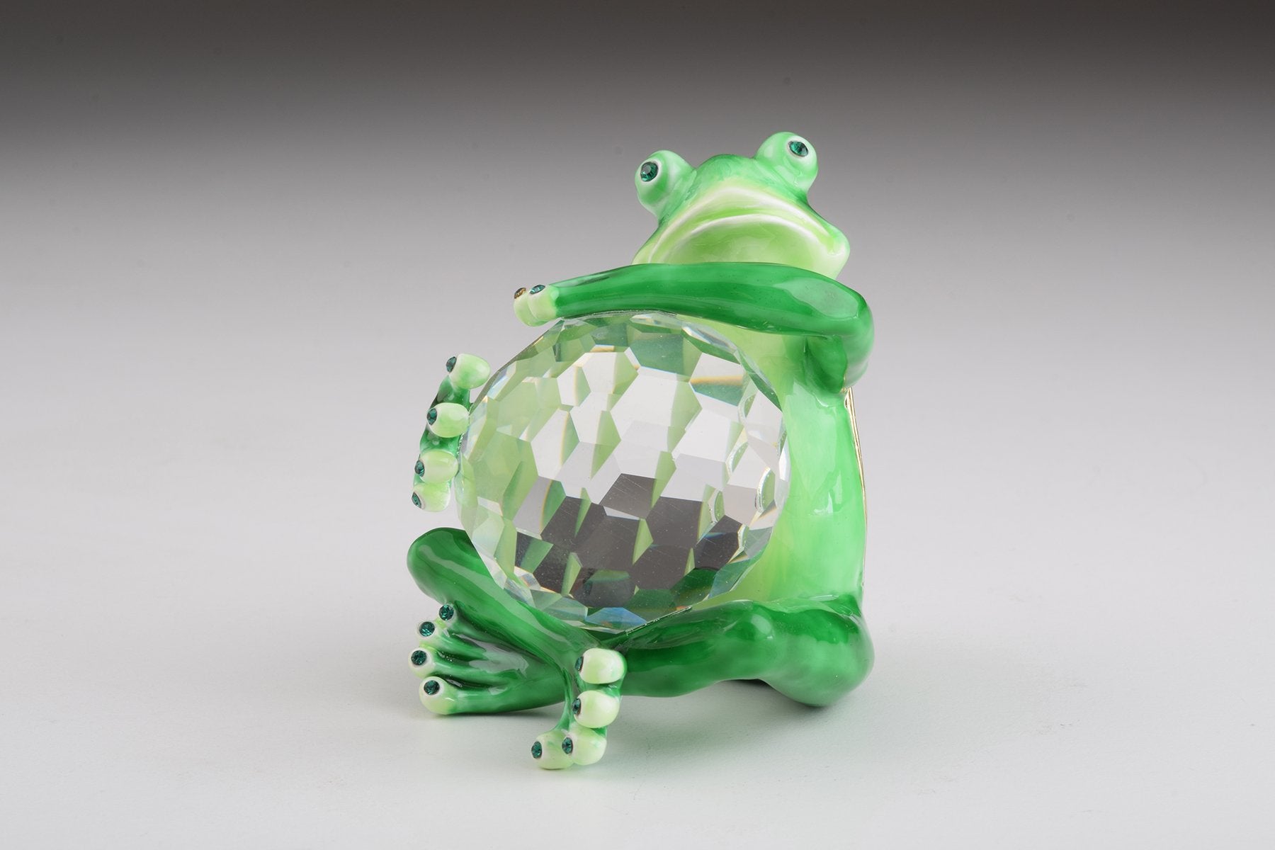 Keren Kopal Green Frog with Crystal Ball