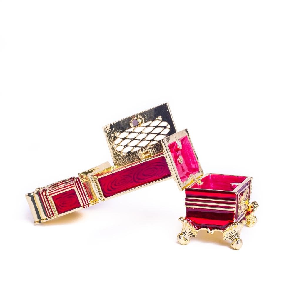 Keren Kopal Red Big Ben Clock Trinket Box