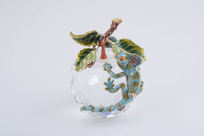 Keren Kopal Crystal Apple with a Chameleon