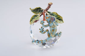 Keren Kopal Crystal Apple with a Chameleon