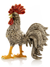 Keren Kopal Gray Rooster Jewelry Trinket Box