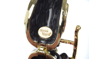 Keren Kopal Black & Gold Vintage Rocking Horse Trinket Box