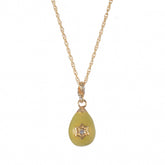 Keren Kopal Yellow Egg Star of David Pendant Gold Necklace