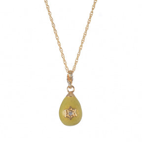 Keren Kopal Yellow Egg Star of David Pendant Gold Necklace
