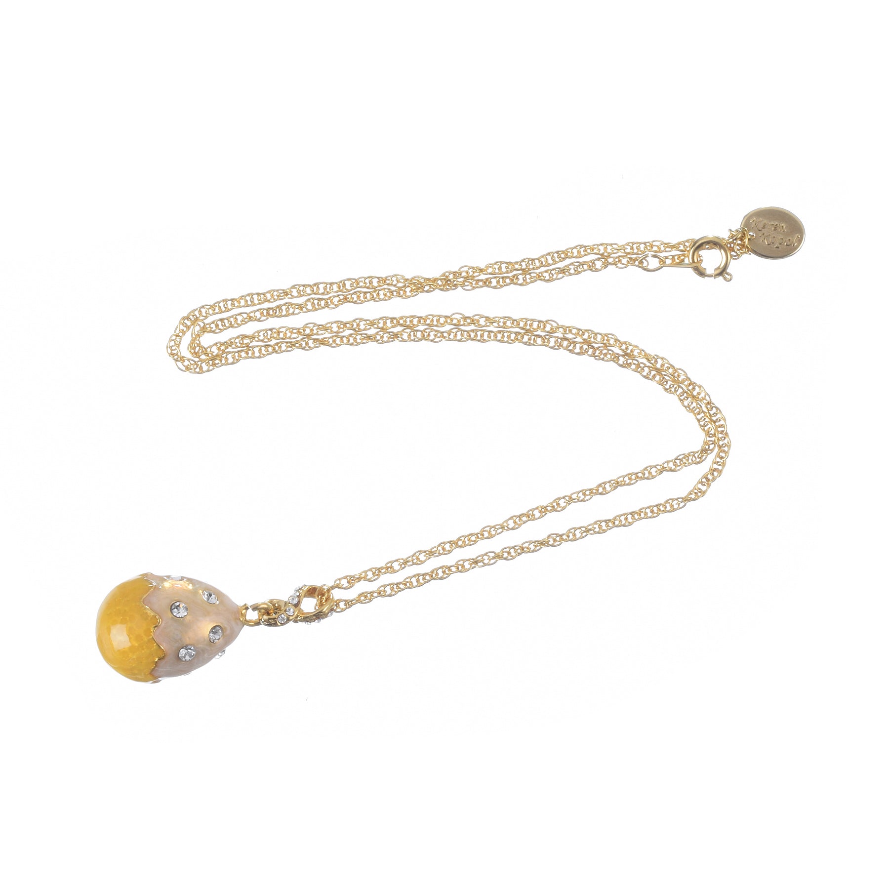 Keren Kopal Yellow Egg Pendant Necklace