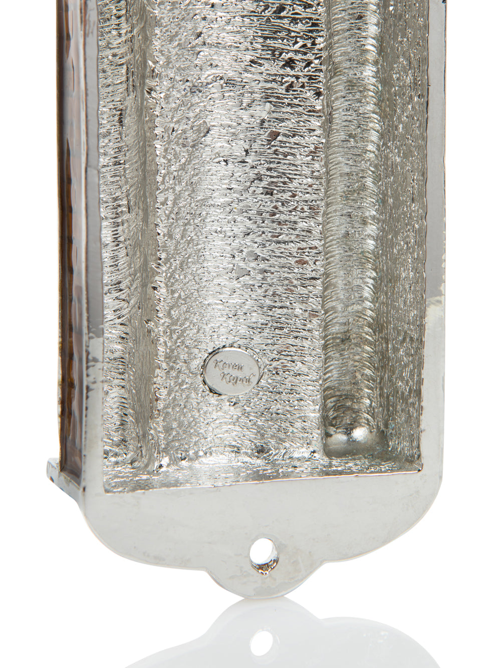 Keren Kopal Brown Judaica style Mezuzah