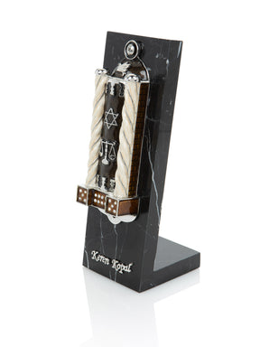 Keren Kopal Brown Modern Judaica Mezuzah