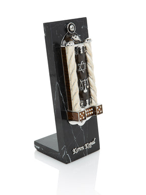 Keren Kopal Brown Modern Judaica Mezuzah