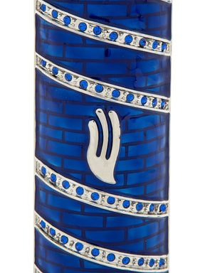 Keren Kopal Blue Modern Mezuzah