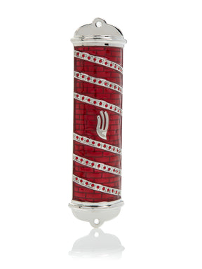Keren Kopal Red Modern Mezuzah