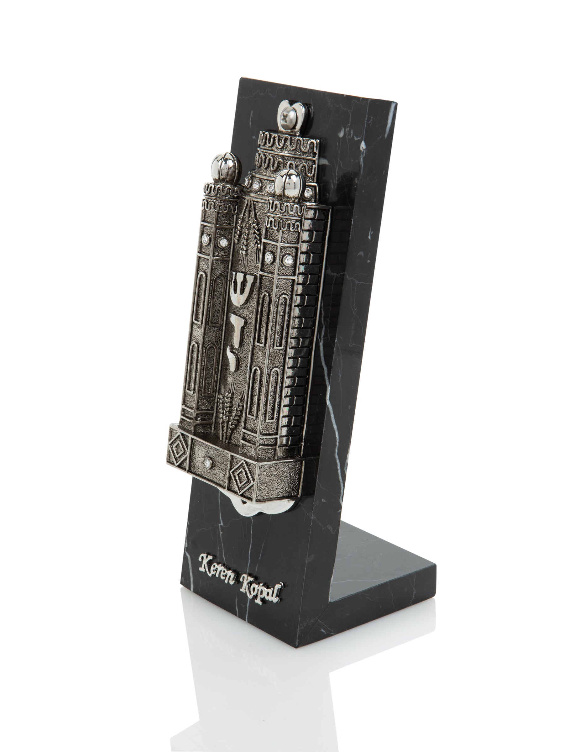 Keren Kopal Silver Contemporary Holy Ark Mezuzah