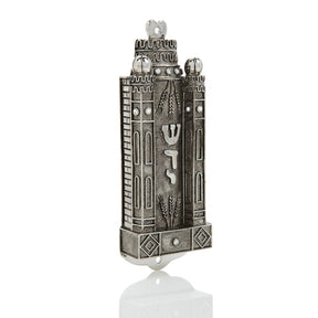 Keren Kopal Silver Contemporary Holy Ark Mezuzah