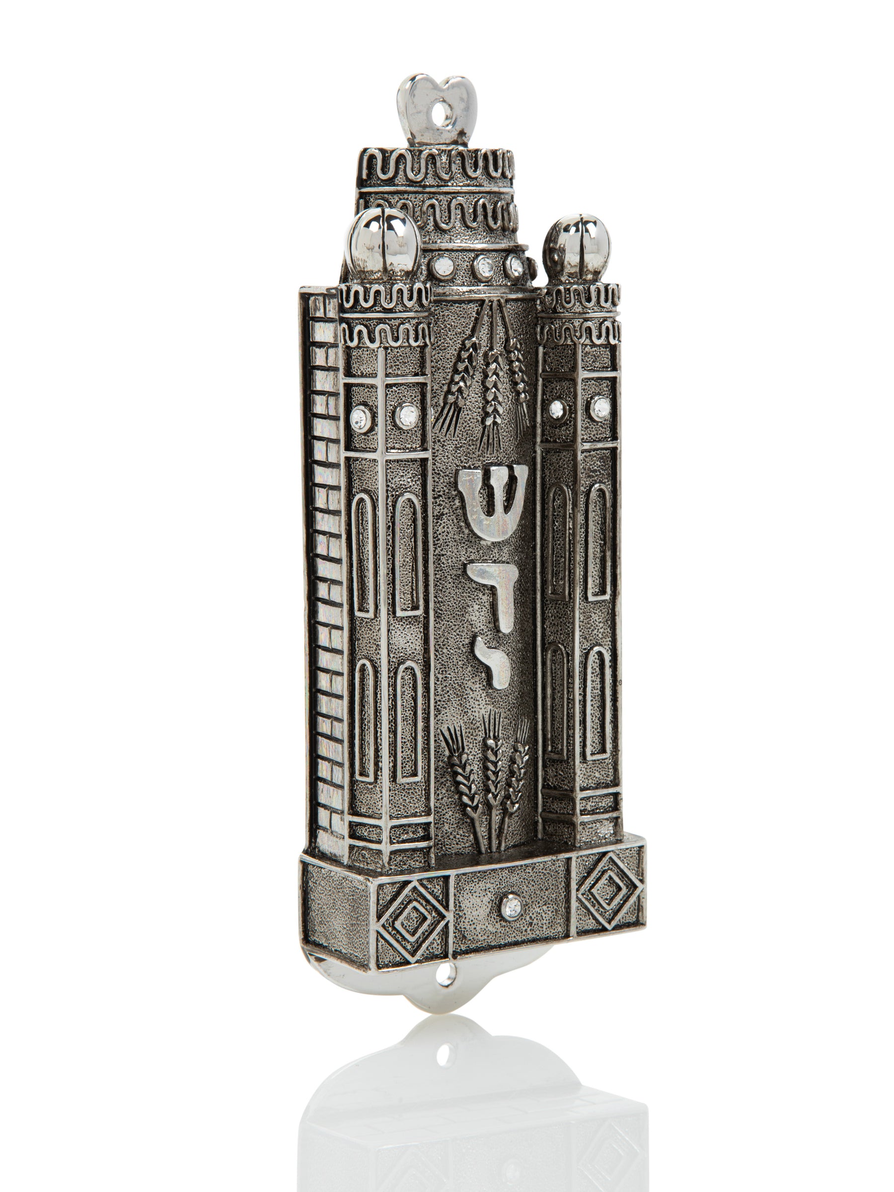 Keren Kopal Silver Contemporary Holy Ark Mezuzah