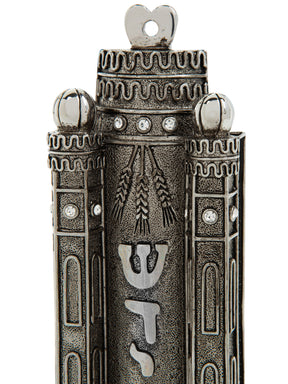 Keren Kopal Silver Contemporary Holy Ark Mezuzah