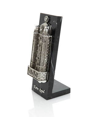 Keren Kopal Silver Western Wall style Mezuzah