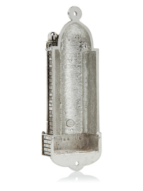 Keren Kopal Silver Western Wall style Mezuzah