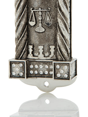 Keren Kopal Silver Modern Judaica Mezuzah