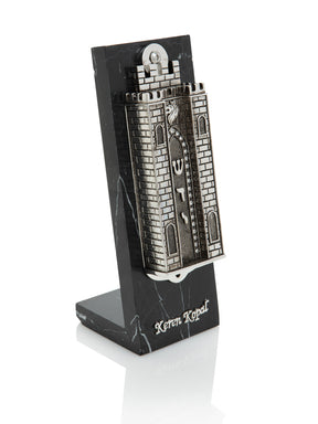 Keren Kopal Silver Holy Ark style Mezuzah