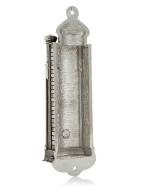 Keren Kopal Silver Modern Holy Ark Mezuzah