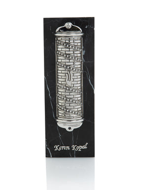 Keren Kopal Silver Modern Mezuzah