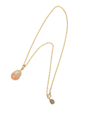 Keren Kopal Pink Egg Pendant Necklace