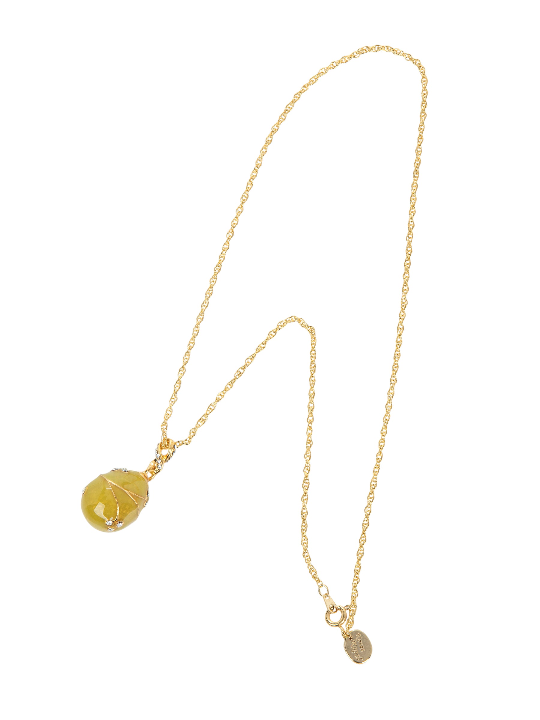 Keren Kopal Yellow Egg Pendant Gold Necklace
