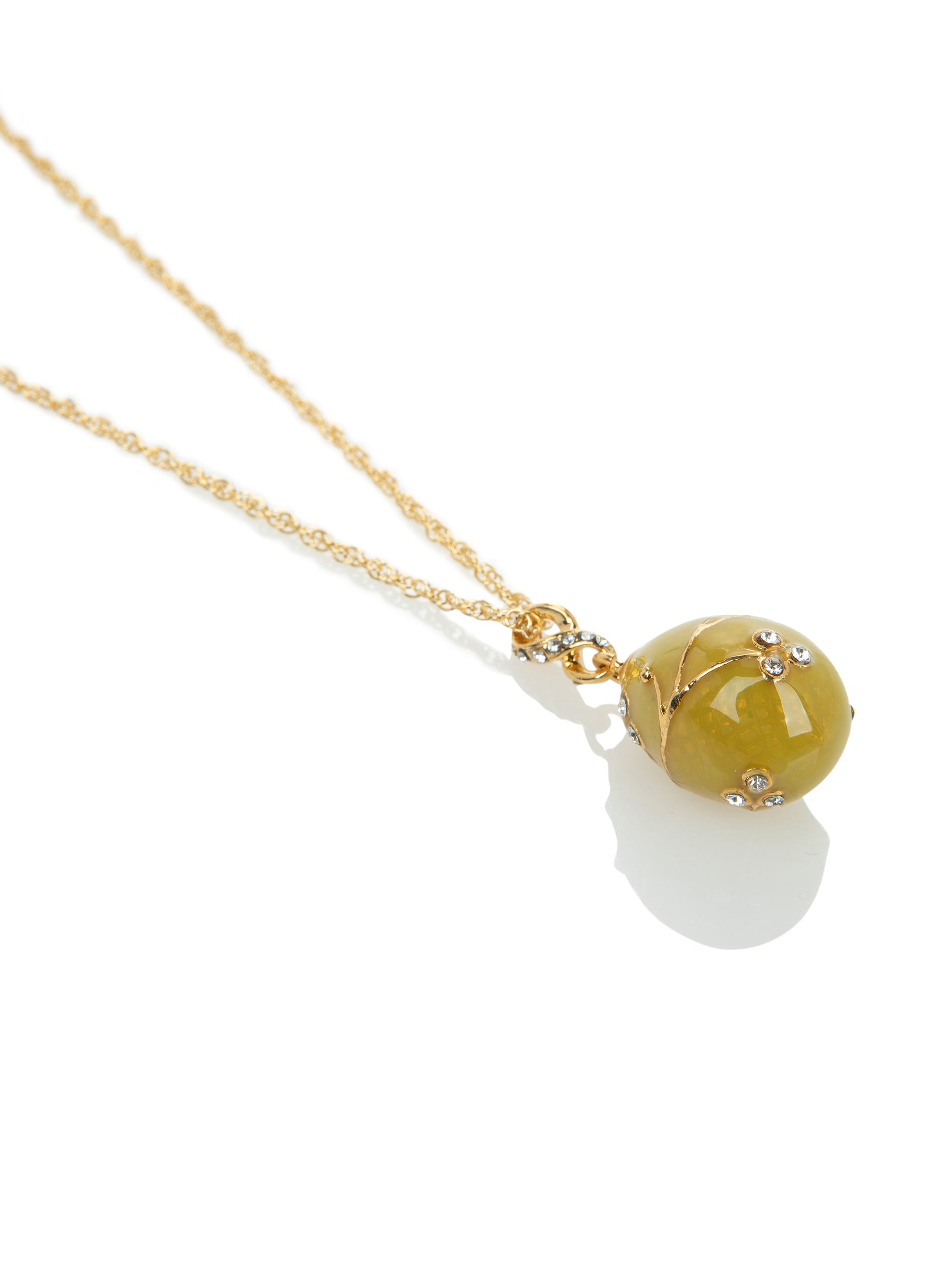 Keren Kopal Yellow Egg Pendant Gold Necklace