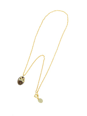 Keren Kopal Owl Charm Pendant Necklace