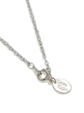 Keren Kopal Silver Egg with Pink Crystals Pendant Necklace