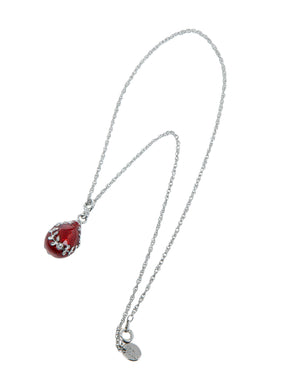 Keren Kopal Red Egg Pendant Necklace