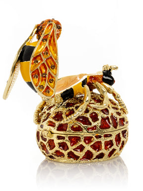 Keren Kopal Bee on Beehive Trinket Box